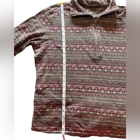 Woolrich Women’s Pullover Half Zip Boho Top Size Medium - Picture 7 of 12